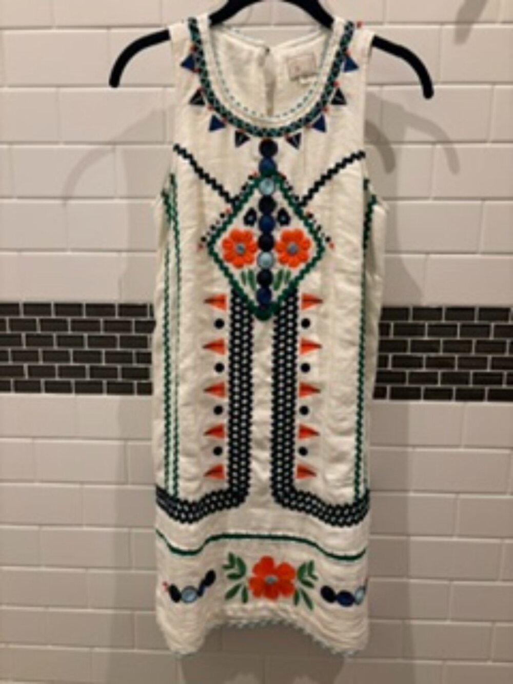 Mexican style embroidered dress